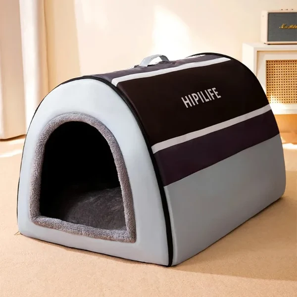 2022 Neue Winterwarme Faltbare Hundehütte Hundebett Haustierbedarf Kleine und Mittelgroße Hunde Warme Haustierbedarf Welpenhöhle Sofa