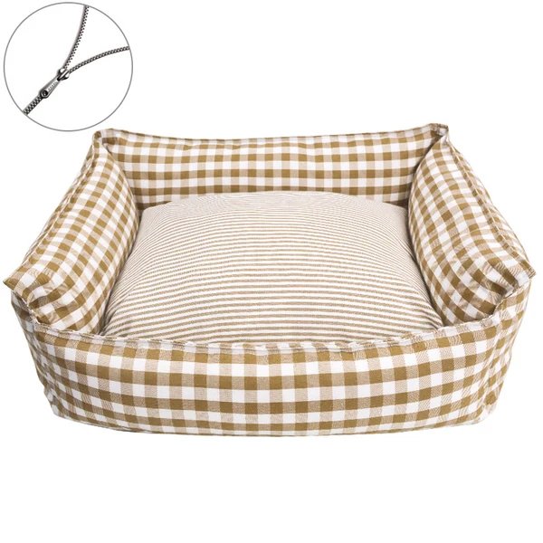 Stylisches Karomuster-Hundebett