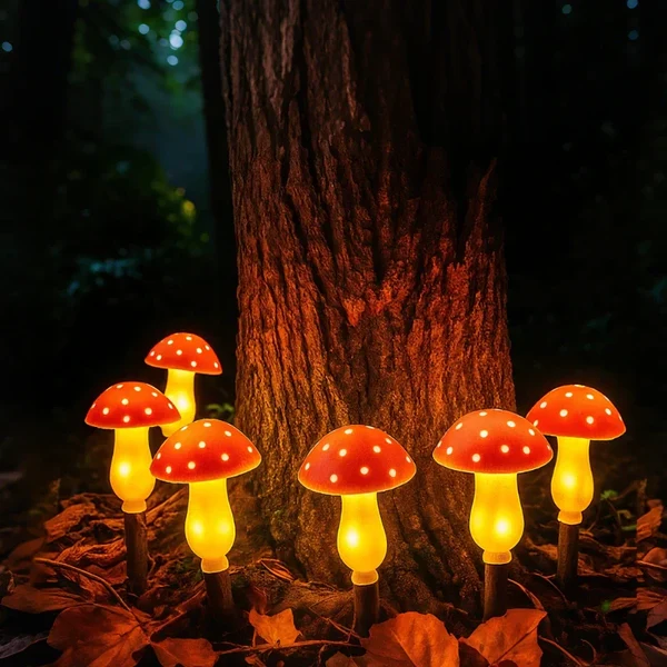 MoonlitMushrooms Solar Gartenlichter