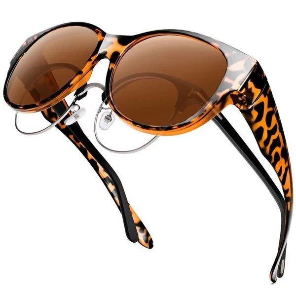 Übergroße Cat-Eye-Sonnenbrille UV400 Polarisiert