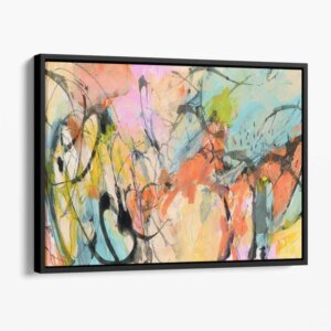Abstrakte Graffiti-Wandkunst-Drucke auf Leinwand Hover Image