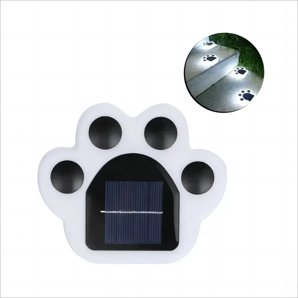 Glowing Paw LED Solar-Wegbeleuchtung für den Außenbereich