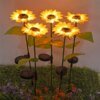 Sonnenblumen Wasserdichte Solar LED Gartenlichter