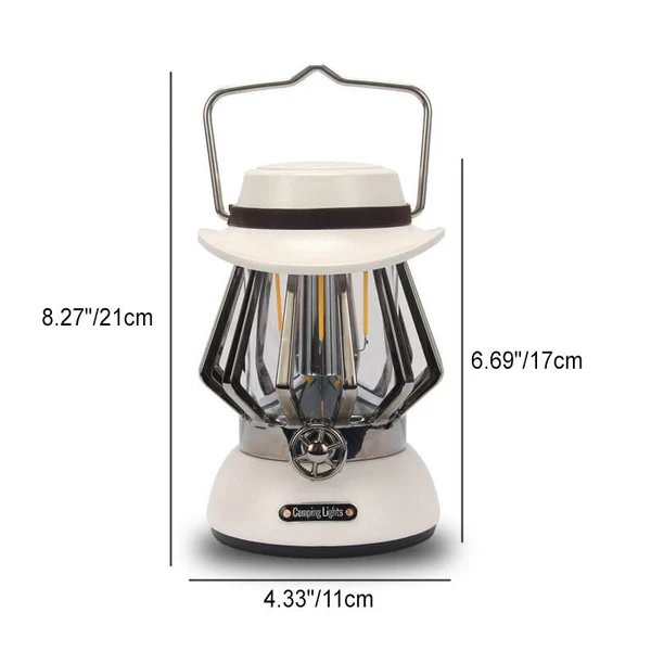 Moderne Tragbare Metalltextur Camping LED Außenbeleuchtung Hover Image