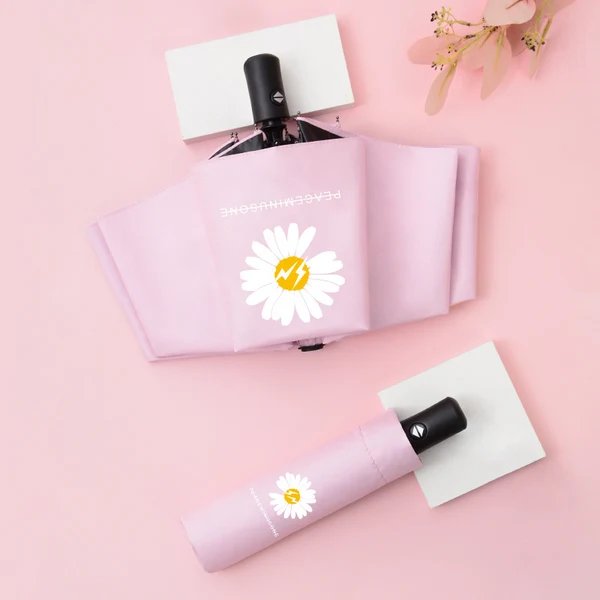 Damen kreativer Faltregenschirm mit umweltfreundlichem Design Hover Image