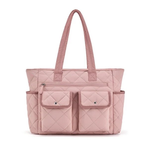 Quilted Tragetasche mit Praktischen Außentaschen
