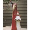 Weihnachtsmann- und Schneemann-Skulptur