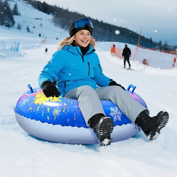 Unisex Aufblasbarer Schnee-Rutschteller