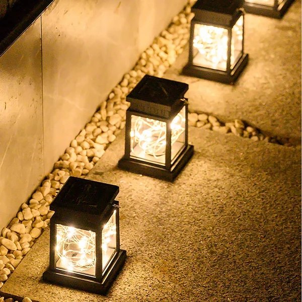 Fajtel - Solar Laterne LED Wasserdicht Außen Garten Licht Hover Image