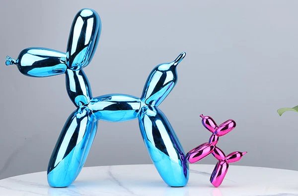 Nordic Resin Balloon Dog Figuren