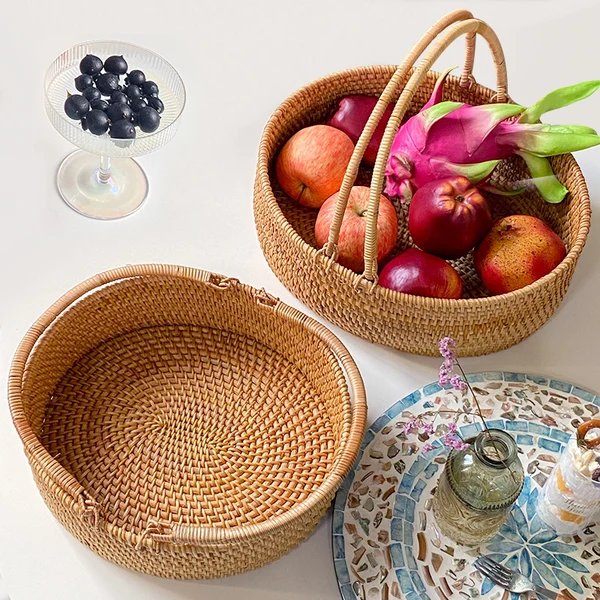 Damen Handgefertigter Rattan-Korb