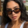 Damen modische UV-Schutz Sonnenbrille mit zeitgemäßem Rahmen