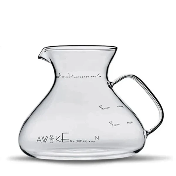 15oz Glas Pour Over Kaffee Server Hitzebeständige Tropf-Brühkanne