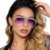 Damen Glamouröse Sonnenbrille mit strassverziertem Rahmen