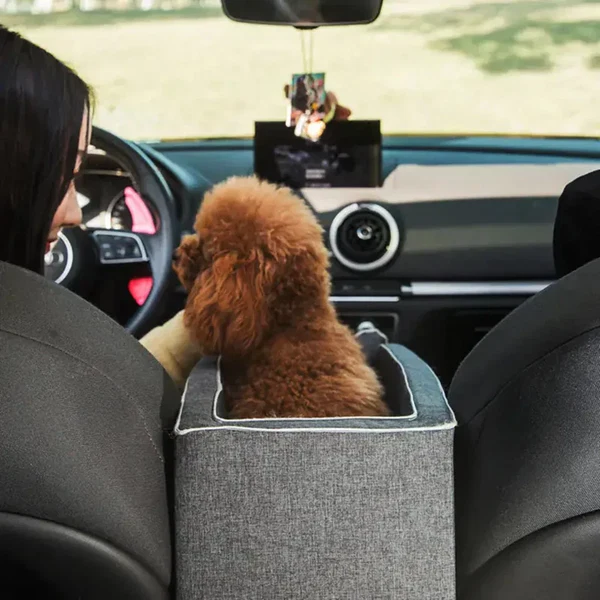 Auto-Hundesitz PetCruza | Sicher & Gepolstert | Für kleine Hunde bis 11 kg | Einfach zu installieren