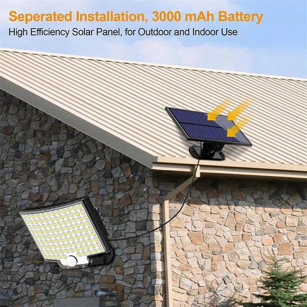 LED Solar Außenleuchte mit Bewegungsmelder Hover Image