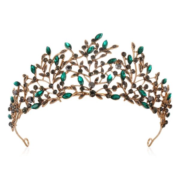 Damen Elegante Haarreif mit floralen Verzierungen und Strasssteinen
