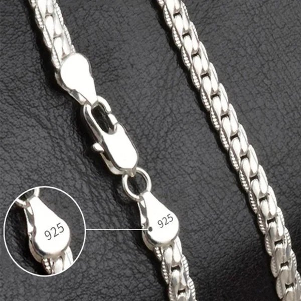 Silberne Glückskette – Halskette aus 925er Sterlingsilber für zeitlose Eleganz