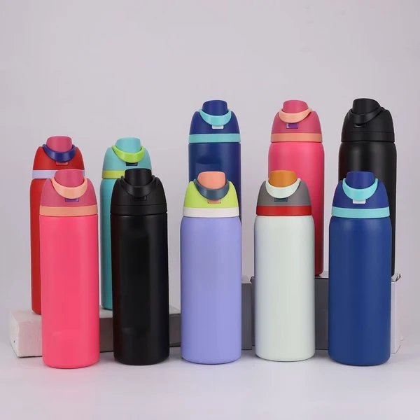Damen Sportliche Trinkflasche mit ergonomischem Griff