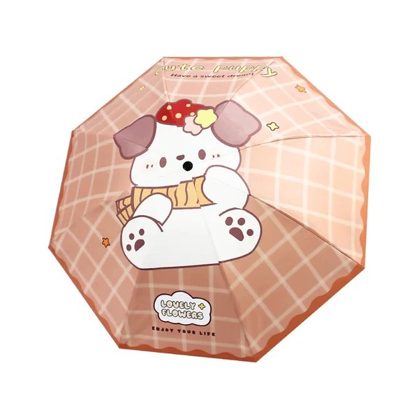 Damen Kawaii Falt-Regenschirm