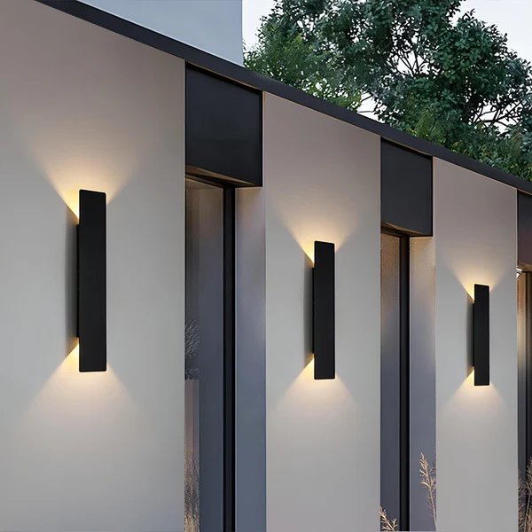 Kashti Outdoor Wasserdichte Rechteckige Auf/Ab Wandlampe