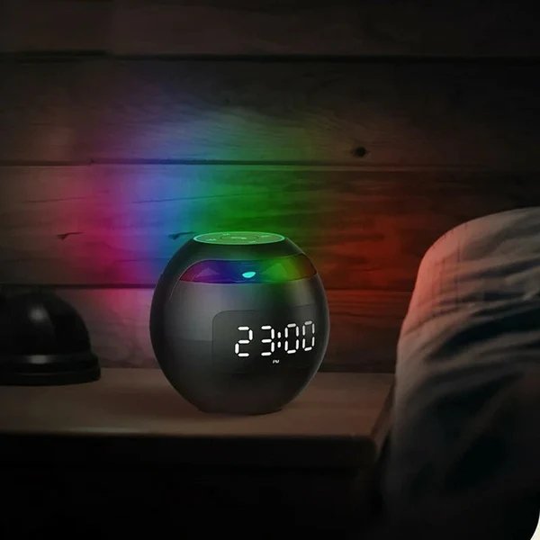 Bluetooth-Alarmuhr mit LED-Lichtshow Hover Image