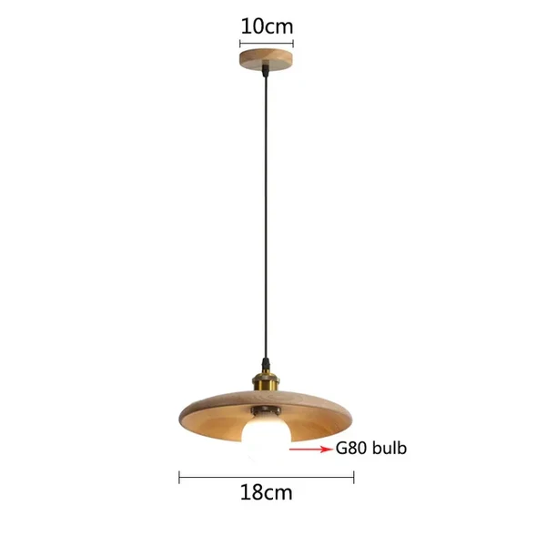 Nordische Hängelampe aus Holz – Minimalistische Pendelleuchte im Skandi-Design