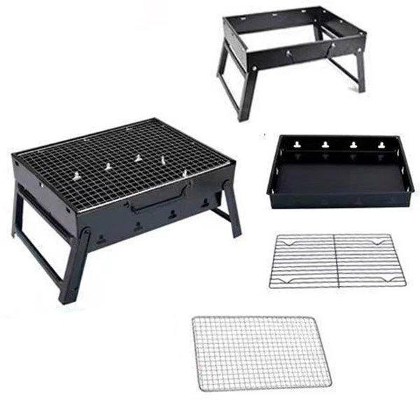 Faltbarer Holzkohlegrill Tragbarer Außen-Grill für BBQ Picknick