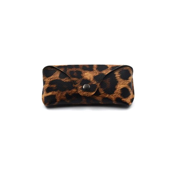 Stylische Leopard Druck Brillenetui