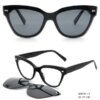 Damen modische Cat-Eye Sonnenbrille mit abnehmbaren Gläsern