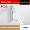 Space Saver Foldable Wandkleidung Aluminiumregal