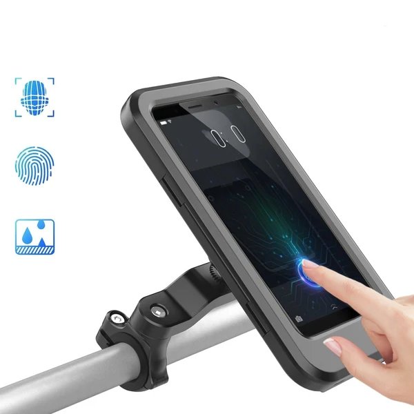 RideCharge Pro – Wasserdichte Handyhalterung mit USB-Anschluss und 15-W-Wireless-Ladefunktion für Fahrräder und E-Bikes