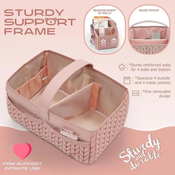 Wickel-Organizer-Tasche mit Dekorativer Schleife Hover Image
