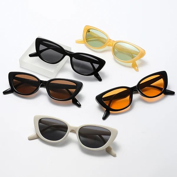 Damen Cat-Eye Sonnenbrille mit elegantem, rahmenlosem Design