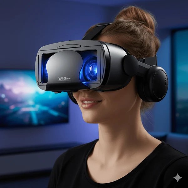 VISIAX – 3D-VR-Brille mit Kopfhörern und Controller Hover Image