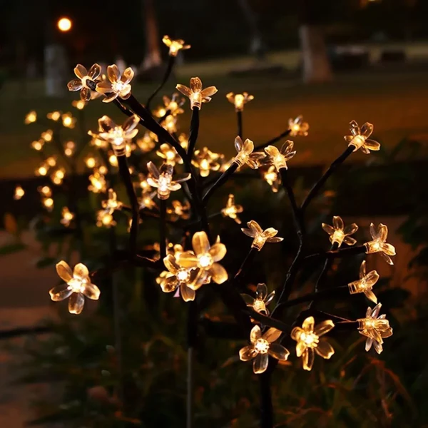 Sakura Baum Solarblumenweg Außenlichter