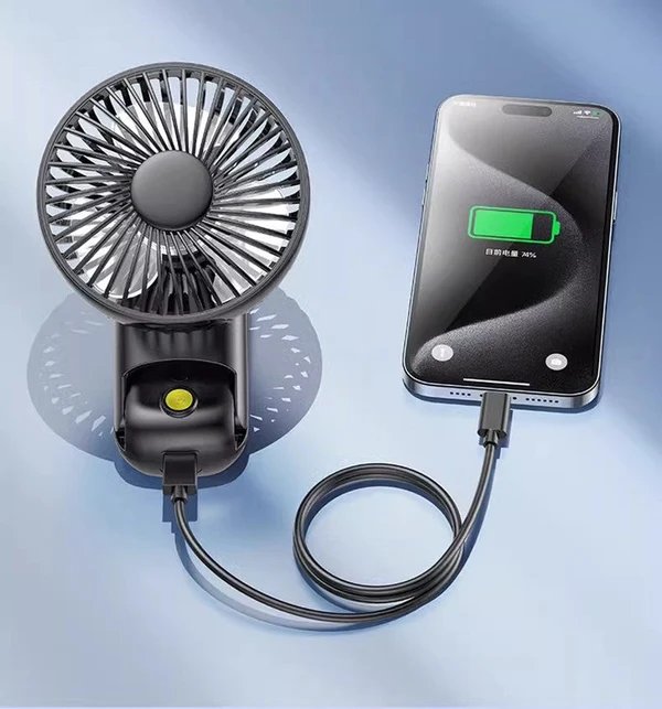 2025 Neuer Tragbarer Zusammenklappbarer Wiederaufladbarer Mini Ventilator