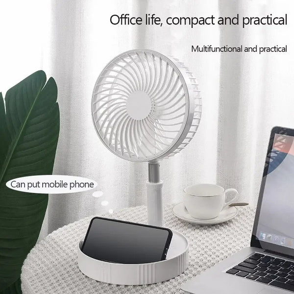 7200mAh USB wiederaufladbarer tragbarer faltbarer Ventilator Boden leiser Ventilator für Outdoor-Heim drahtloser Ventilator 4 Geschwindigkeiten Camping tragbarer Ventilator Hover Image