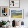Geometrische Vintage-Figur – Leinwandbild