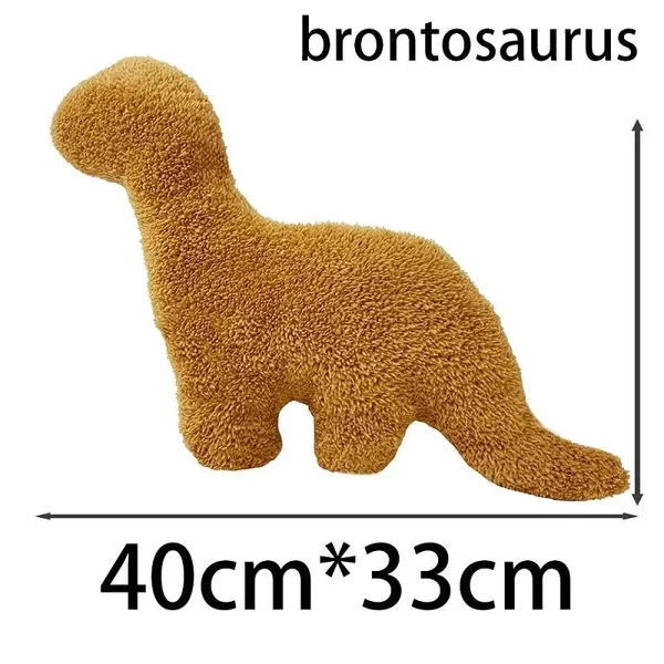Dino-Nugget-Plüschkissen: Niedliches Dino-Chicken-Nugget-Kissen
