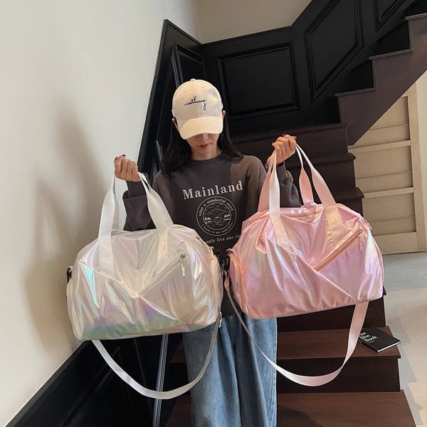 Holographische Fitness-Duffel-Tasche