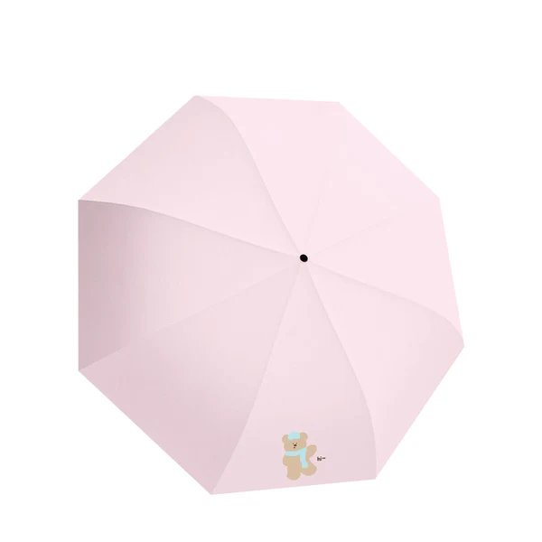 Damen Kinderfreundlicher Regenschirm mit lustigem Bärenmotiv