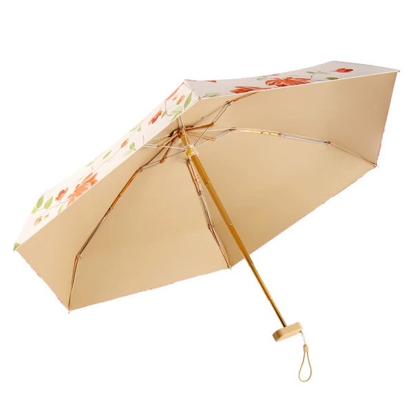 Damen floraler Faltregenschirm