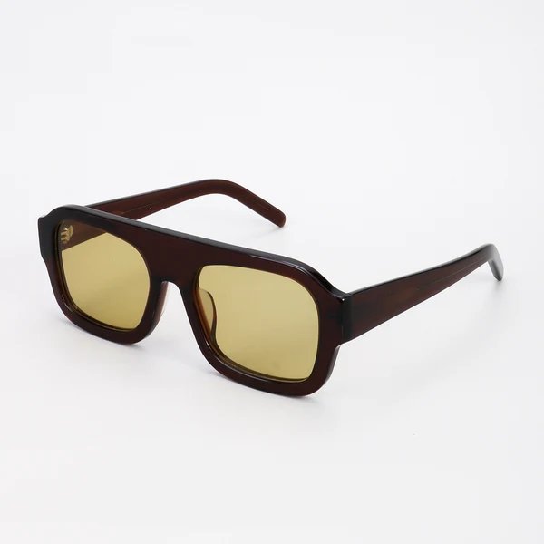 Damen quadratische Sonnenbrille aus hochwertigem Kunststoff mit polarisierenden Gläsern