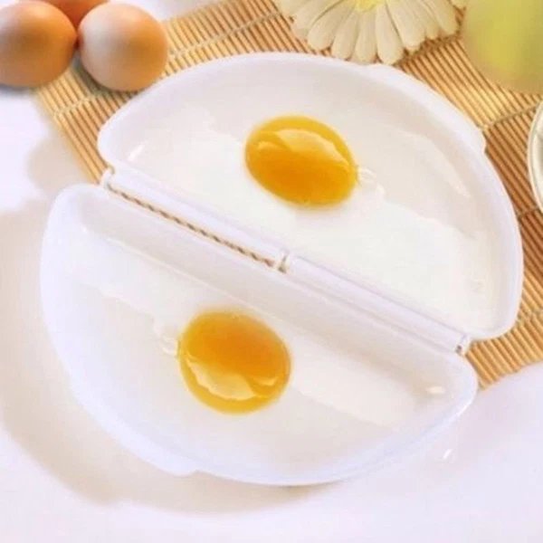 Zwei Eier Mikrowelle Omelette Kocher Pfanne Kocher Omelette Eier Dampfgarer Hover Image
