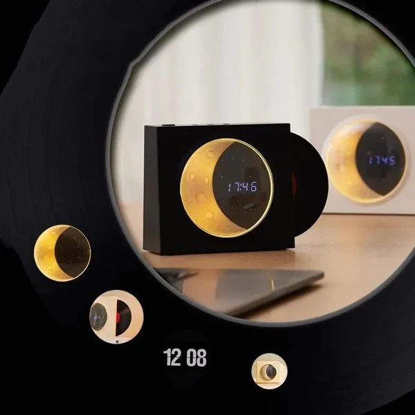 Lunar Tune Wireless Speaker Clock Hover Image
