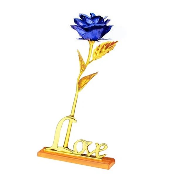 24k vergoldete Rose | Inklusive Zertifikat und luxuriösem Geschenkkarton Hover Image