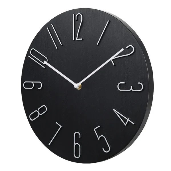 Silencio Moderne, geräuschlose Wanduhr – Minimalistisches Design mit Quarzwerk