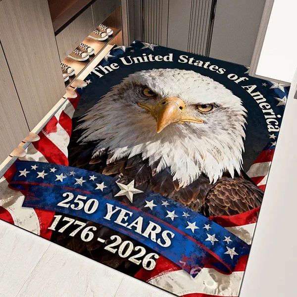 Patriotische Adler Themen Dekorative Teppich Hover Image