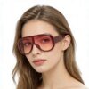 Damen oversized Sportsonnenbrille